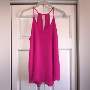 Mine, from Buckle, fucia, S, swing strappy tank top with back neck cutout